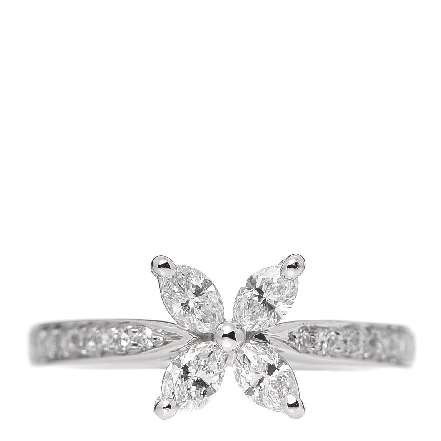 Tiffany Platinum Diamond .44ctw Victoria Ring 47 4 2 of 7