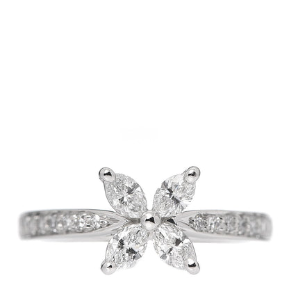 Tiffany Platinum Diamond .44ctw Victoria Ring 47 4 2 of 7