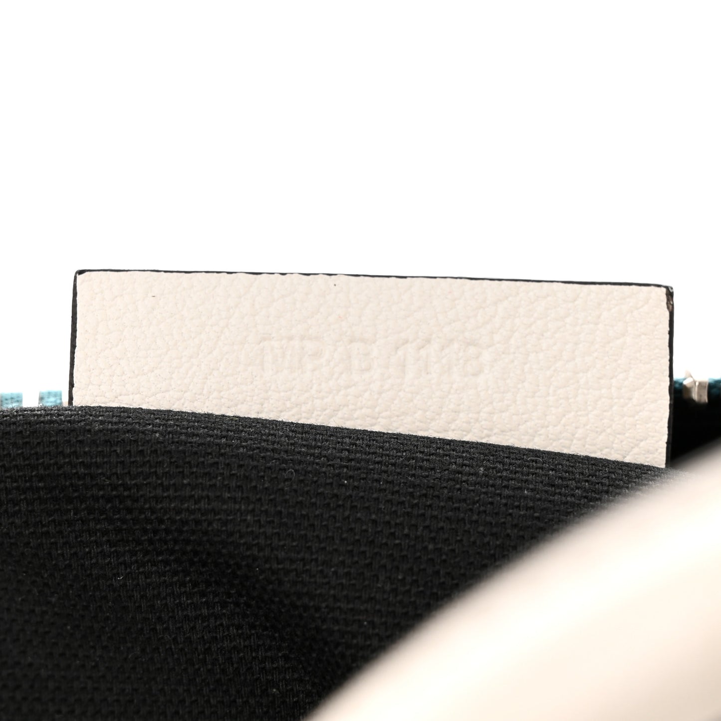 Lambskin Perforated Small Antigona White