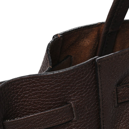 Celine Soft Grained Calfskin Small Belt Cabas Phantom Brown 11 of 11