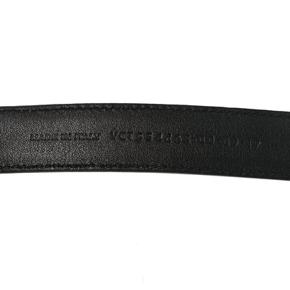 Saint Laurent Smooth Calfskin Monogram Square Buckle Belt 80 32 Black 6 of 8