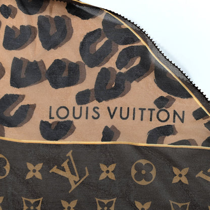 Louis Vuitton Silk Crepe Leopard Monogram Scarf 2 of 3