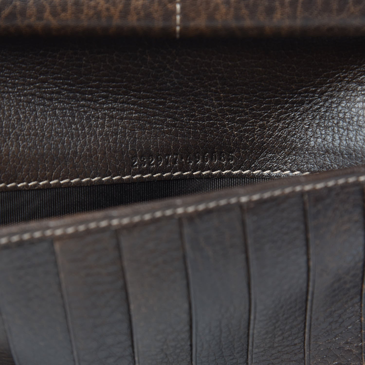 Gucci Guccissima Bamboo Tassel Zip Around Wallet Brown 7 of 10