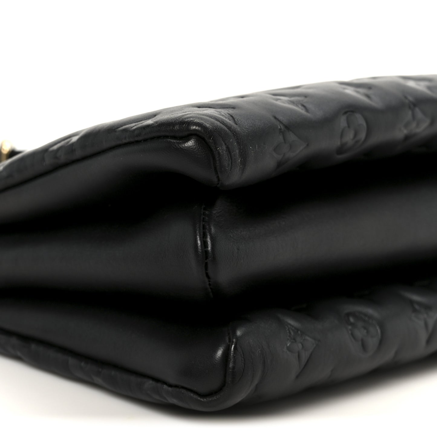 Lambskin Embossed Monogram Coussin PM Black
