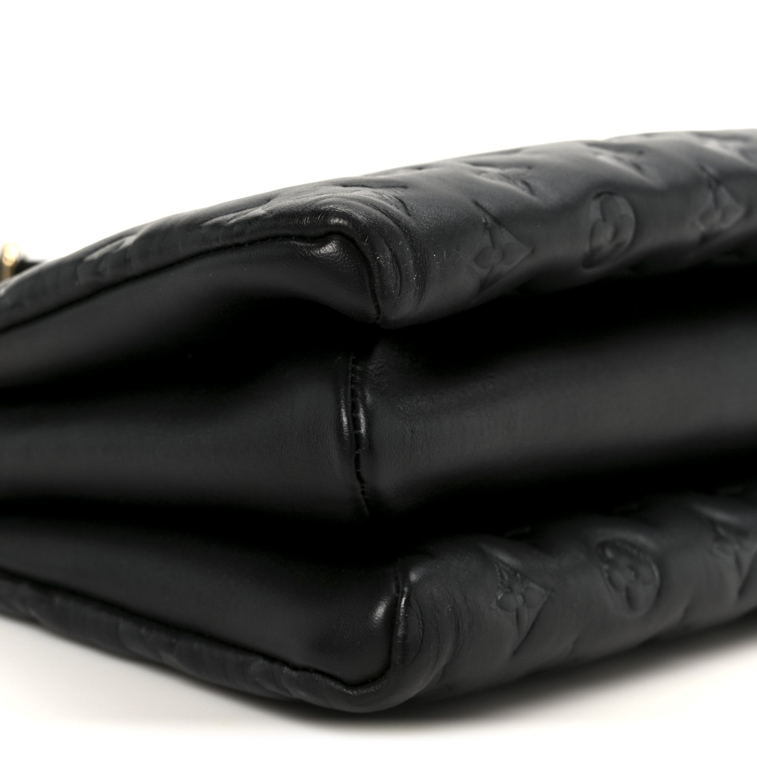 Louis Vuitton Lambskin Embossed Monogram Coussin PM Black 11 of 12