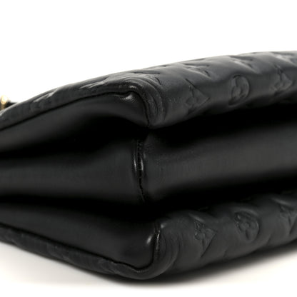 Louis Vuitton Lambskin Embossed Monogram Coussin PM Black 11 of 12