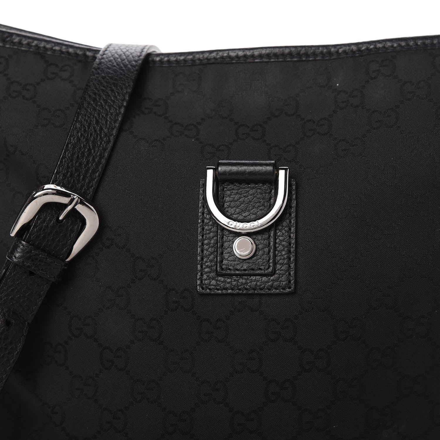 Gucci Monogram Abbey Messenger Bag Black 10 of 10