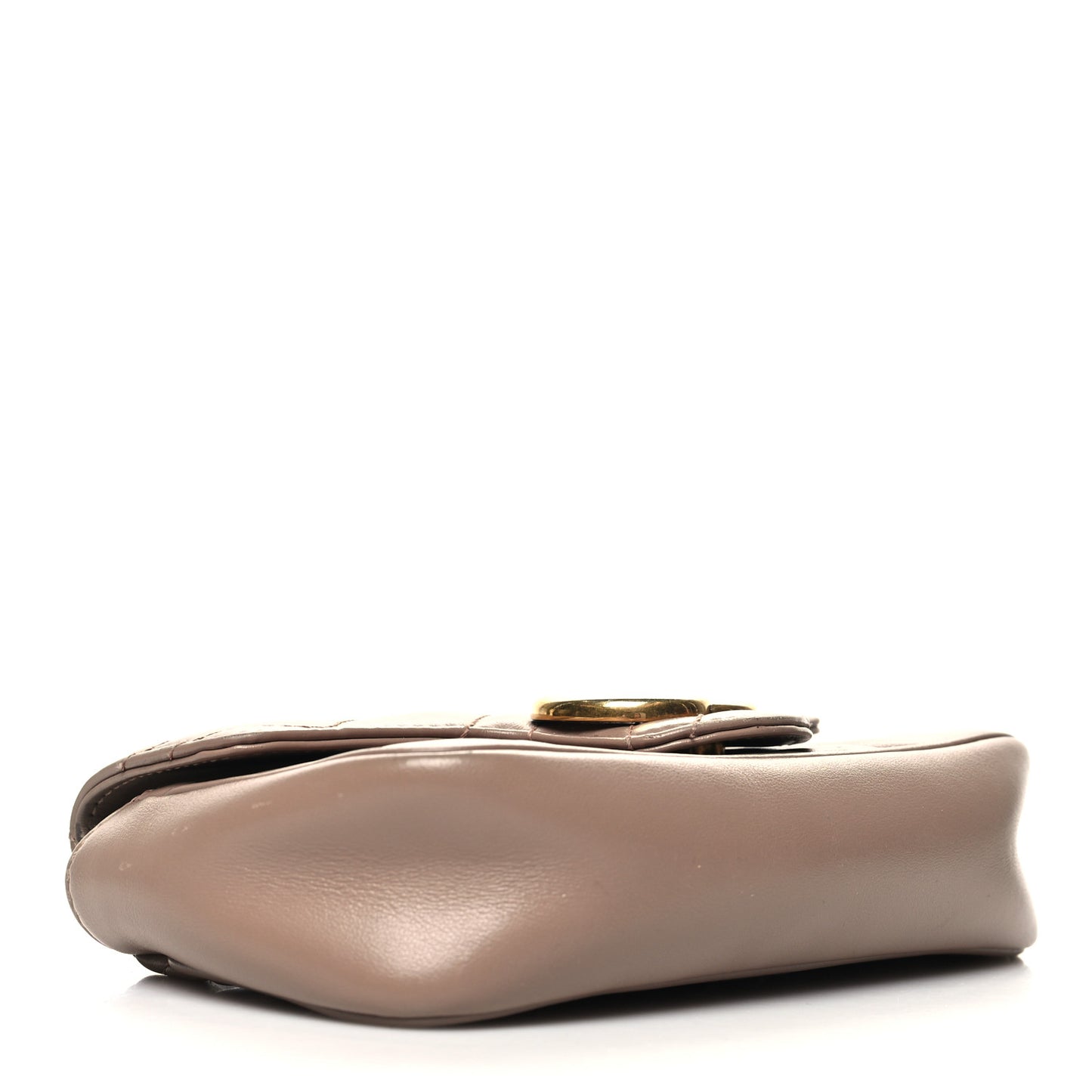 Calfskin Matelasse Super Mini GG Marmont Shoulder Bag Porcelain Rose