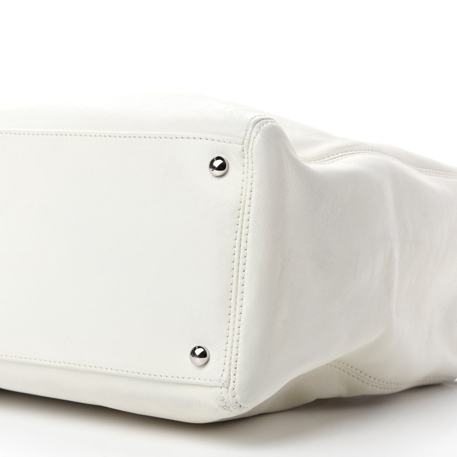Chanel Lambskin Executive Cerf Shopper Tote White 8 of 11