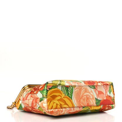 Saint Laurent Silk Floral Print Monogram Medium Sac Charniere Fanny Multicolor 4 of 9