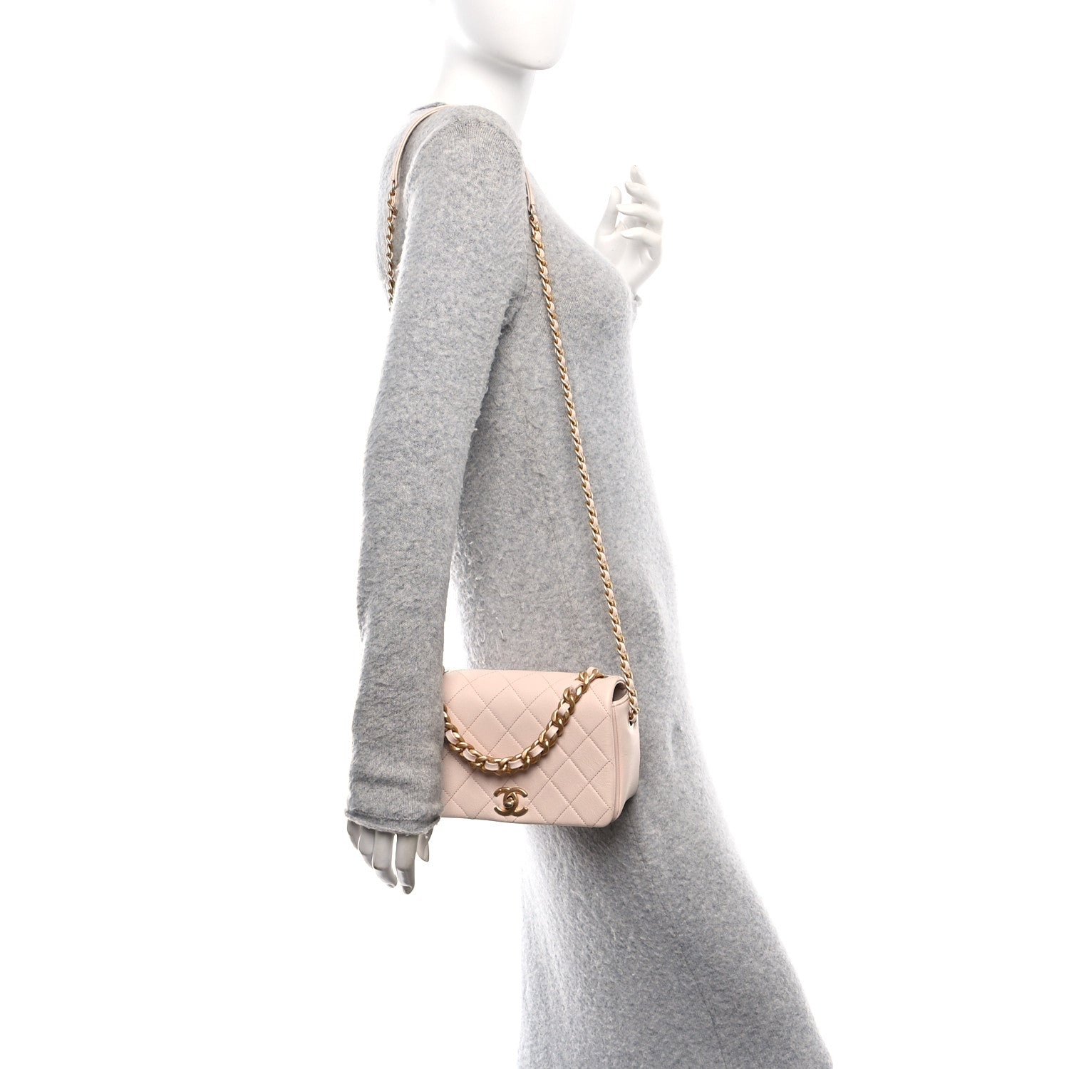 Chanel Caviar Quilted Small Fashion Therapy Flap Bag Beige 2 of 11