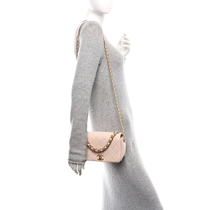 Chanel Caviar Quilted Small Fashion Therapy Flap Bag Beige 2 of 11