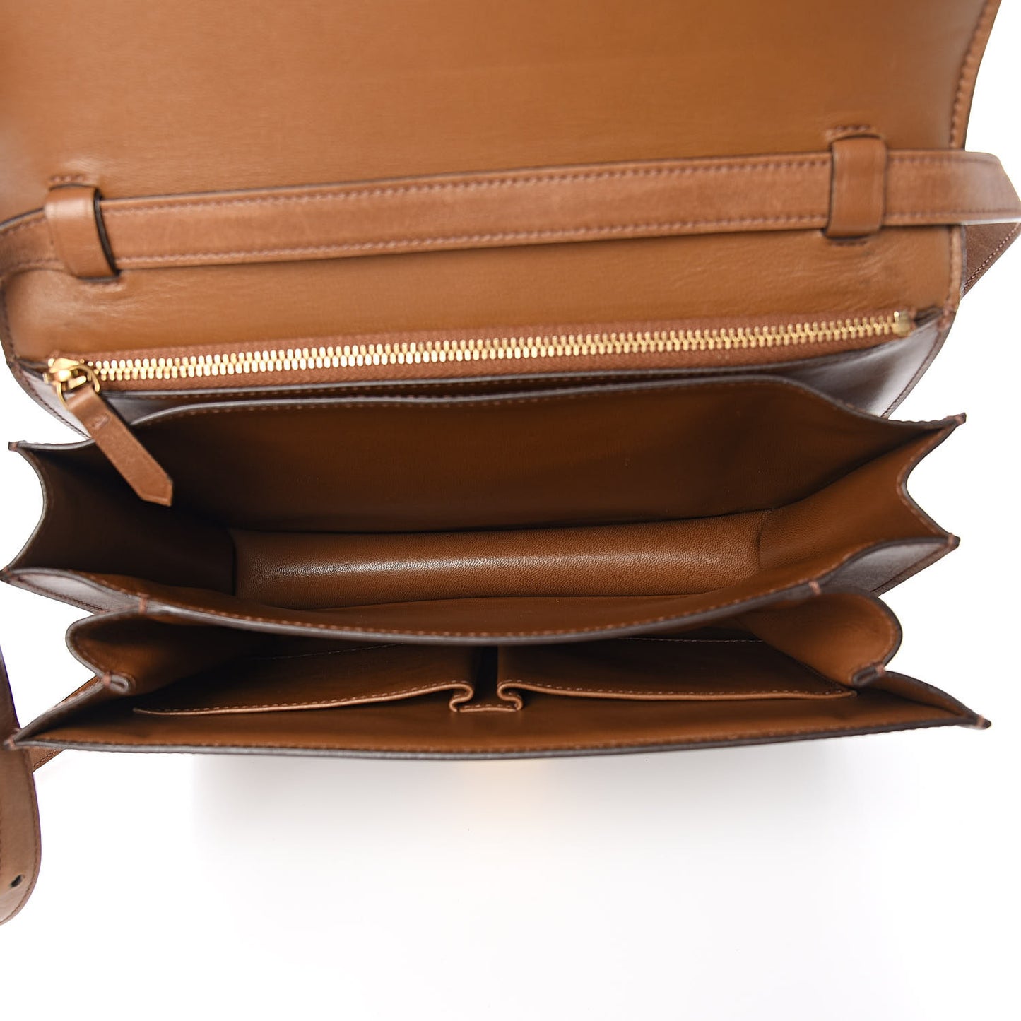 Box Calfskin Medium Classic Box Flap Bag Camel