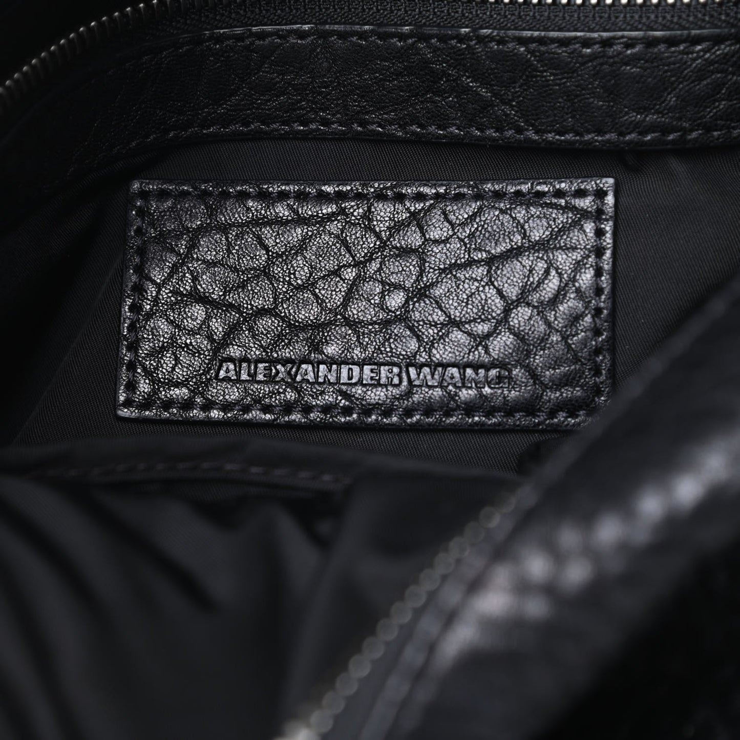 Pebbled Lambskin Rocco Black Nickel Hardware