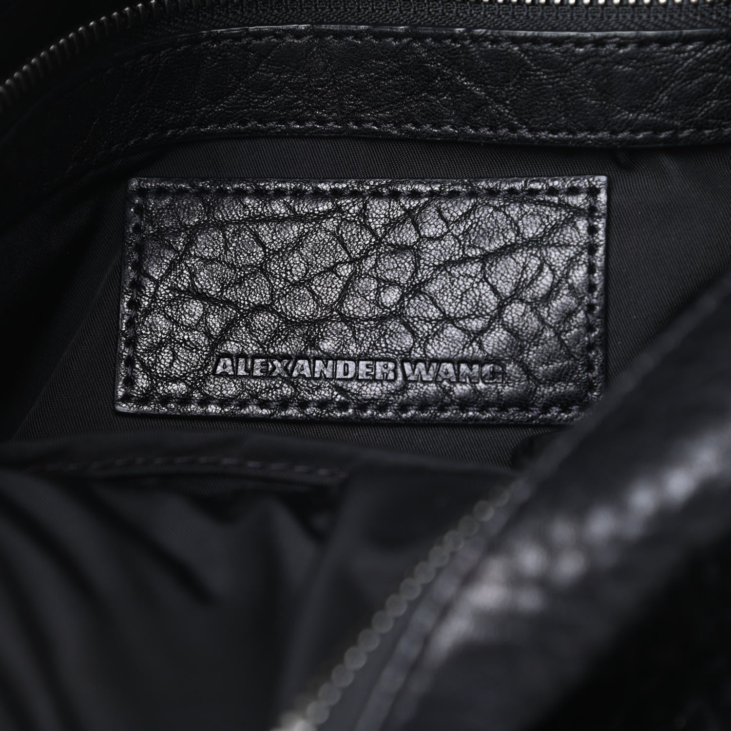 Alexander Wang Pebbled Lambskin Rocco Black Nickel Hardware 6 of 12