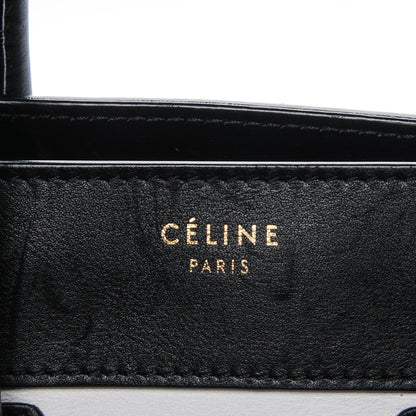 Celine Smooth Calfskin Nubuck Micro Tri-Color Luggage White 5 of 8