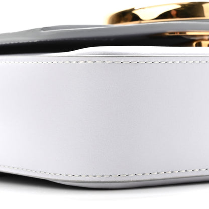 Chloe Shiny Calfskin Suede Mini C Double Carry Brilliant White 9 of 10
