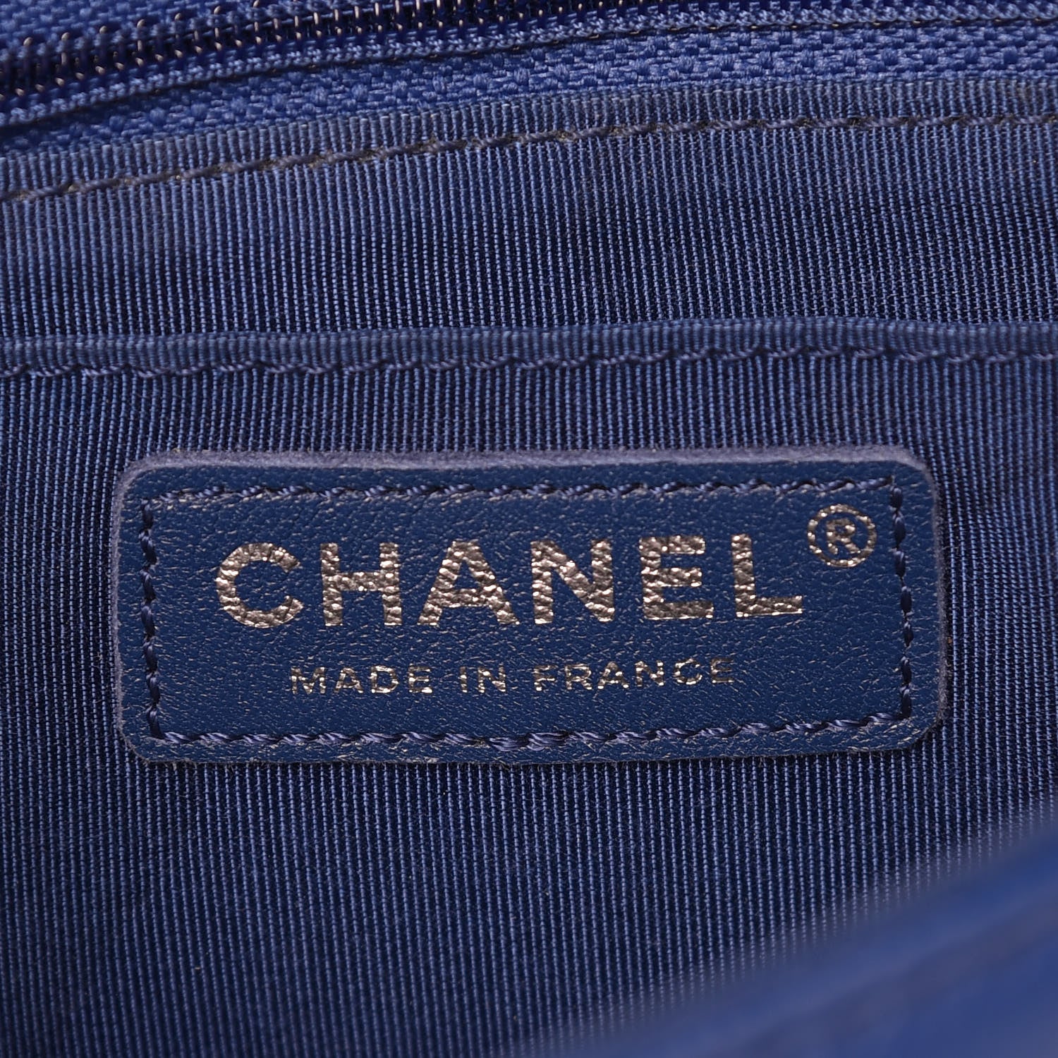 Chanel Caviar Chevron Quilted Small Single Flap Blue 6 of 13