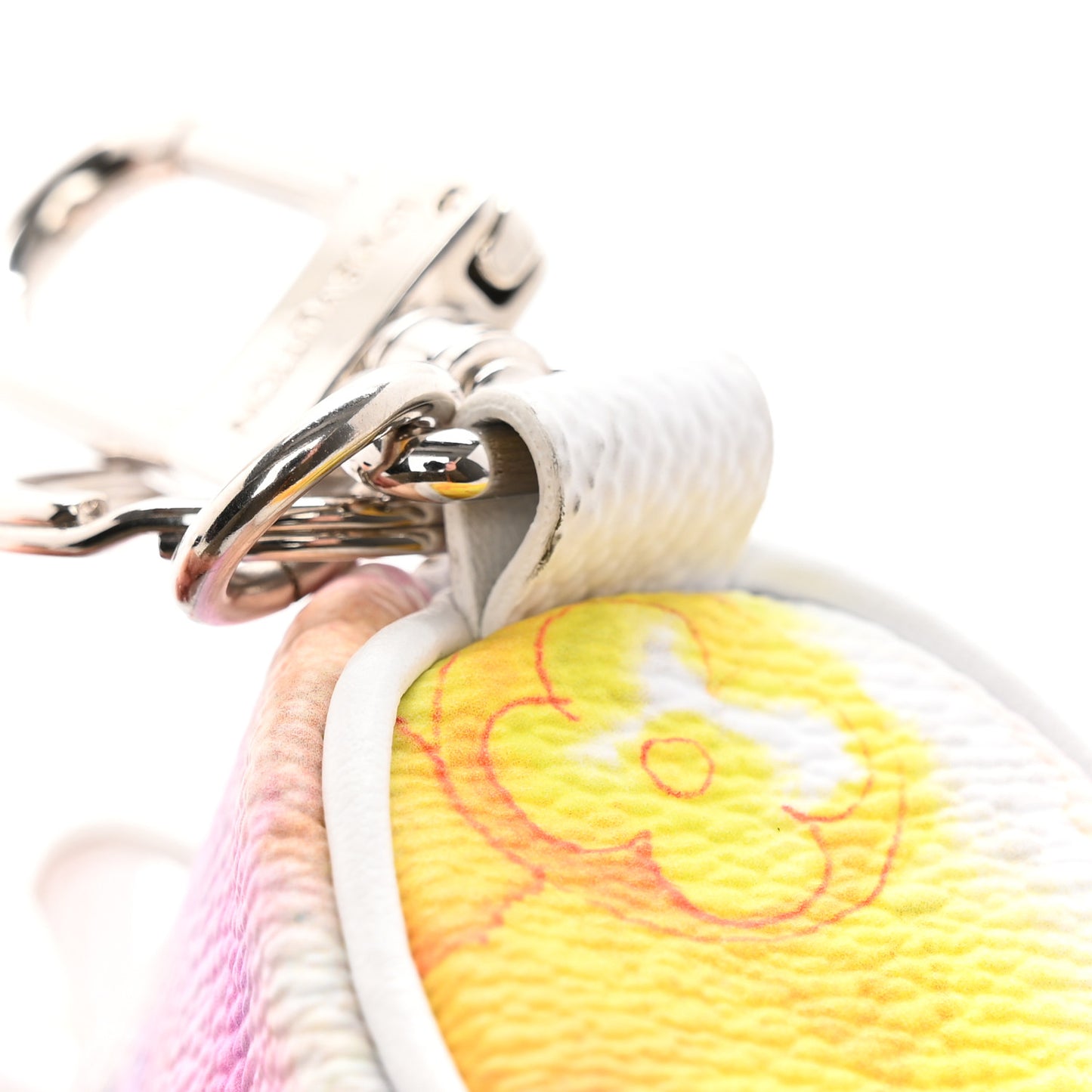 Monogram Watercolor Mini Keepall Bag Charm Key Holder Multicolor