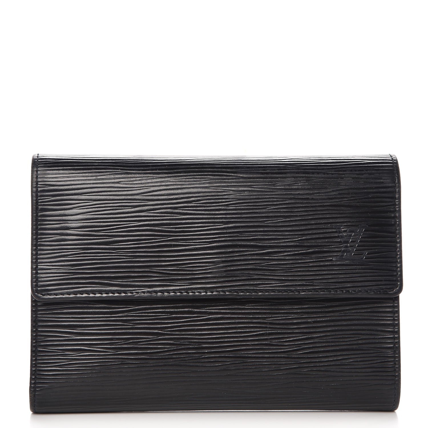 Louis Vuitton Epi Porte Tresor Etui Papiers Wallet Black 1 of 10