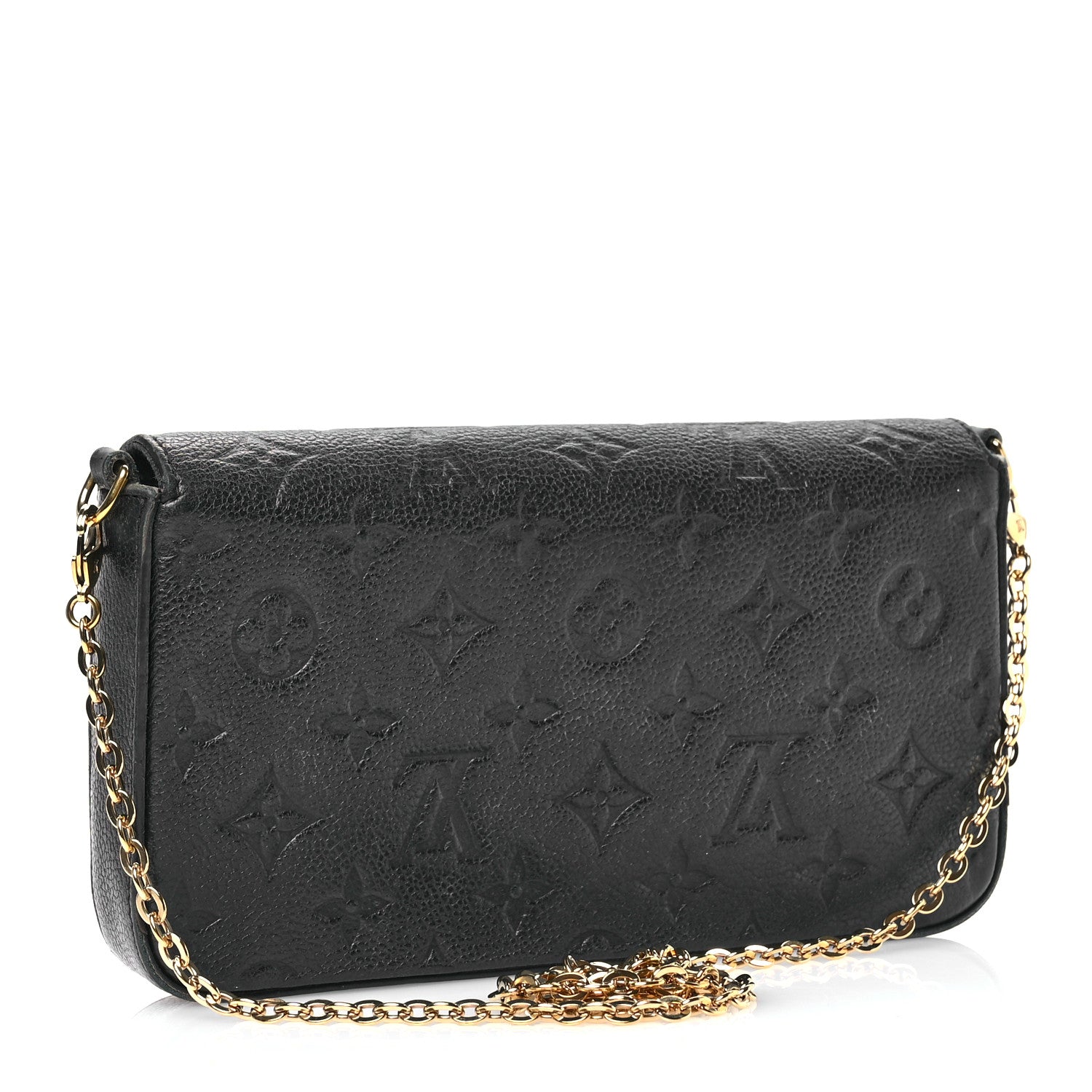 Louis Vuitton Empreinte Pochette Felicie Chain Wallet Black 4 of 11