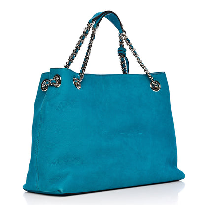 Gucci Vitello Range Medium Soho Chain Shoulder Bag Deep Cobalt 3 of 14