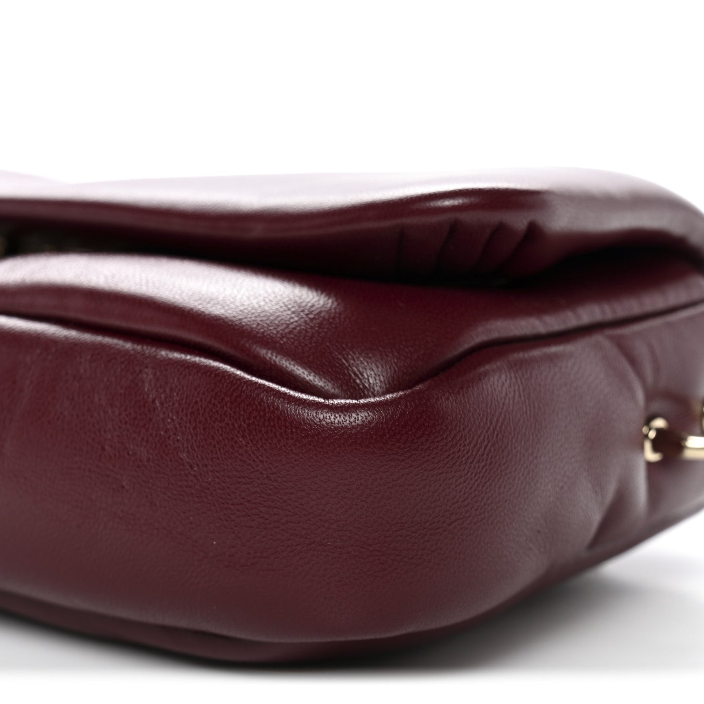 Lambskin Mini GG Milano Top Handle Shoulder Bag Rosso Ancora