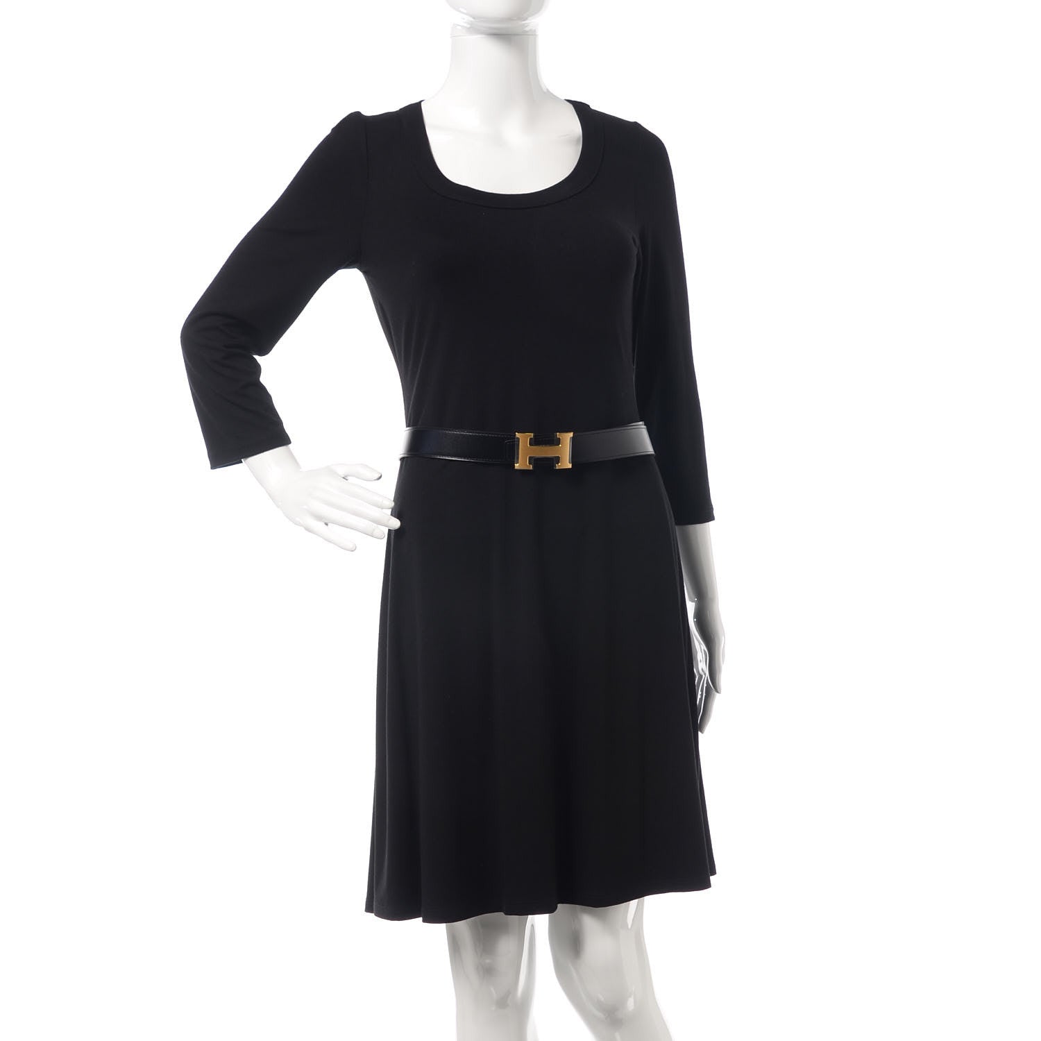 Hermes Box Togo 32mm H Belt 110 Black Gold 2 of 7
