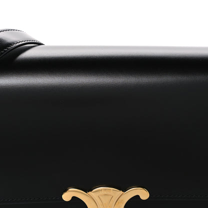 Celine Shiny Calfskin Medium Triomphe Black 8 of 11