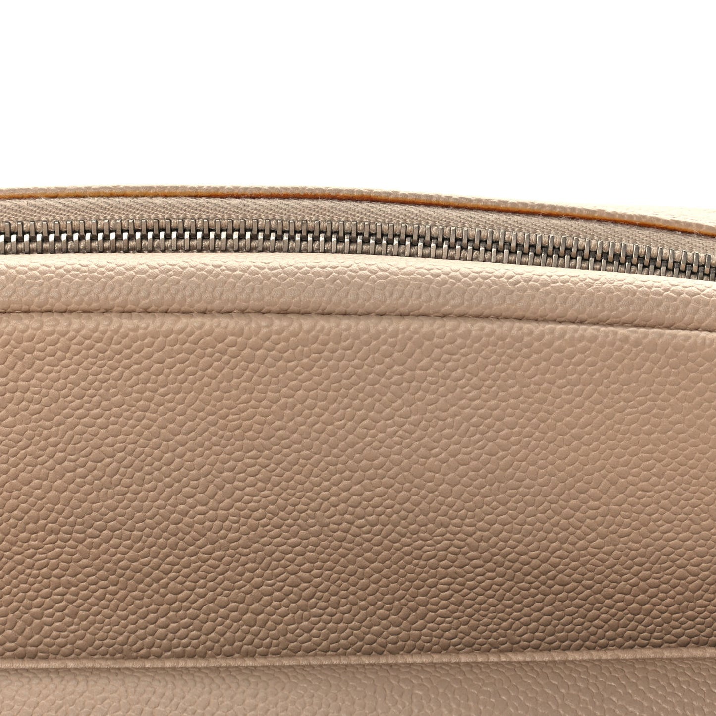 Caviar Quilted Jumbo Easy Flap Beige