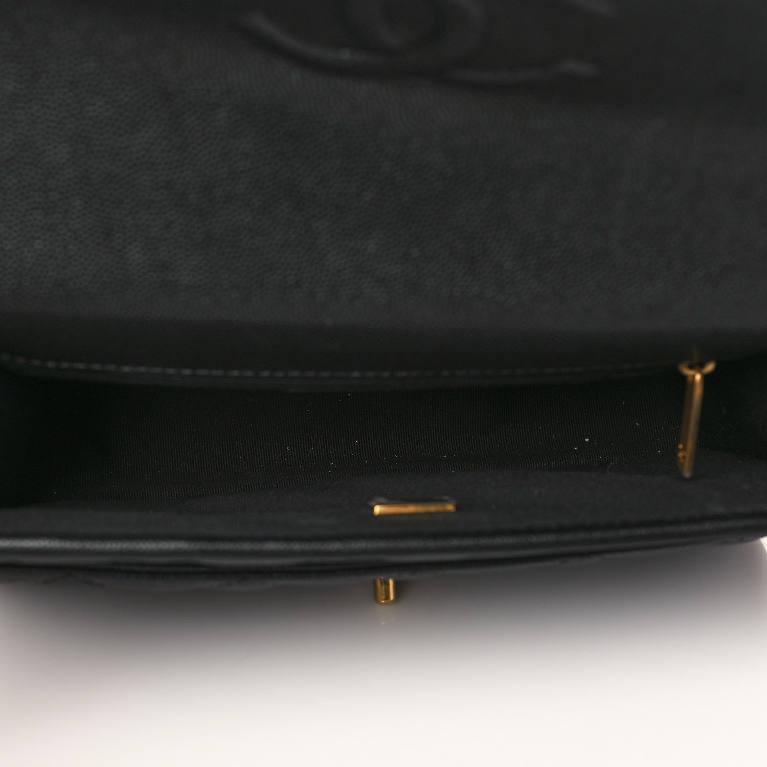 Chanel Caviar Quilted School Memory Small Top Handle Flap Black 5 of 9
