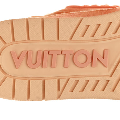 Louis Vuitton Monogram Denim Mens LV Trainer Sneakers 8 Orange 7 of 11