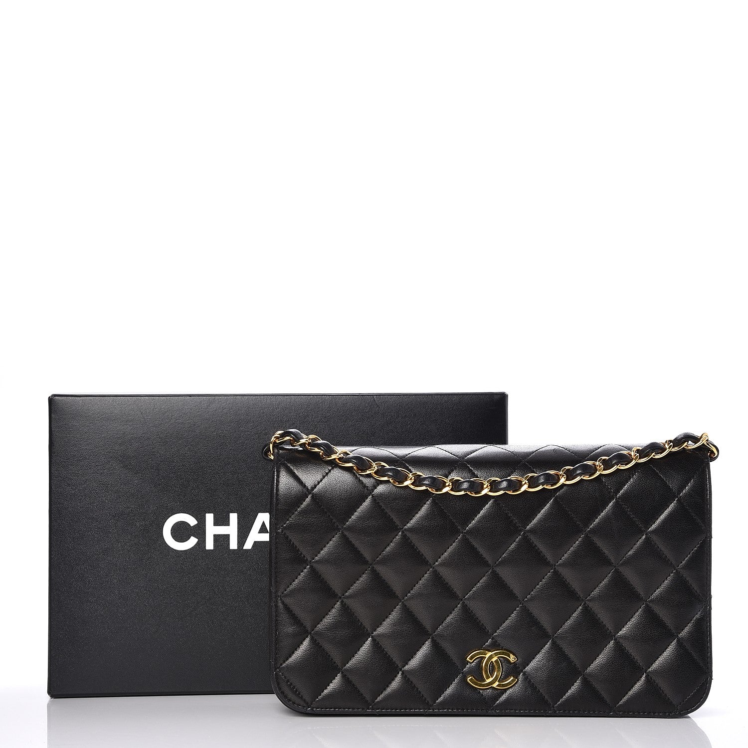 Chanel Lambskin Quilted Small Single Flap Black 9 of 9