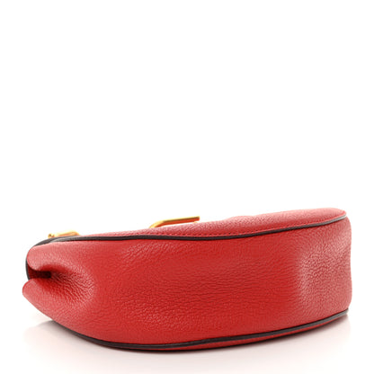 Chloe Grained Lambskin Mini Drew Shoulder Bag Plaid Red 4 of 11