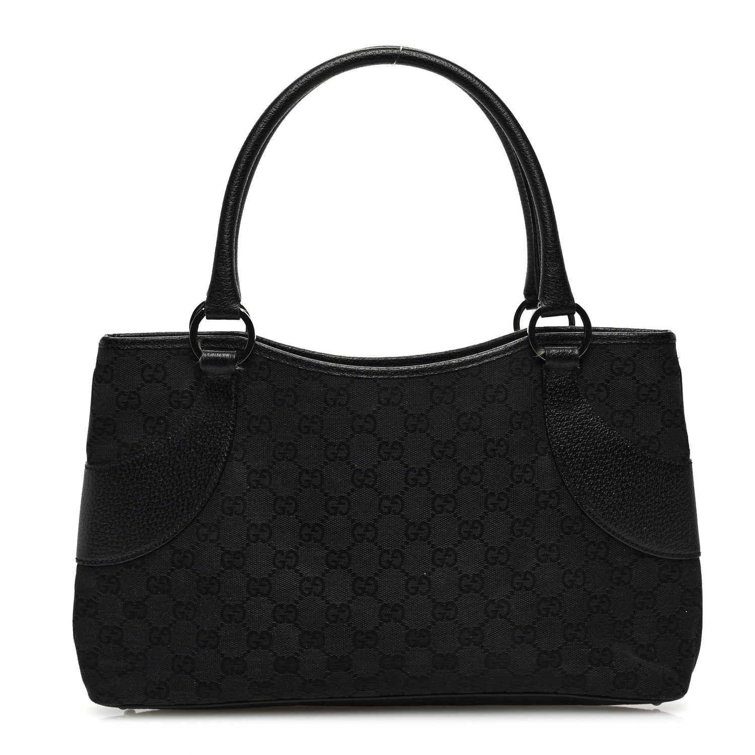 Gucci Monogram Shoulder Bag Black 1 of 12