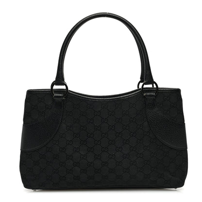 Gucci Monogram Shoulder Bag Black 1 of 12