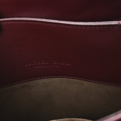 Bottega Veneta Light Calf Intrecciato Small Roma Dark Red 6 of 10