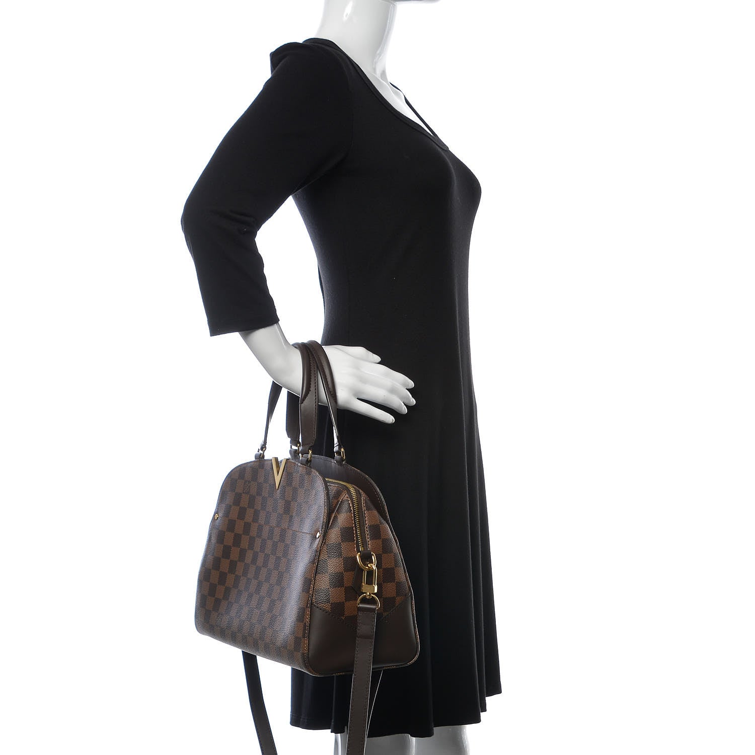 Louis Vuitton Damier Ebene Kensington Bowling Bag 3 of 10