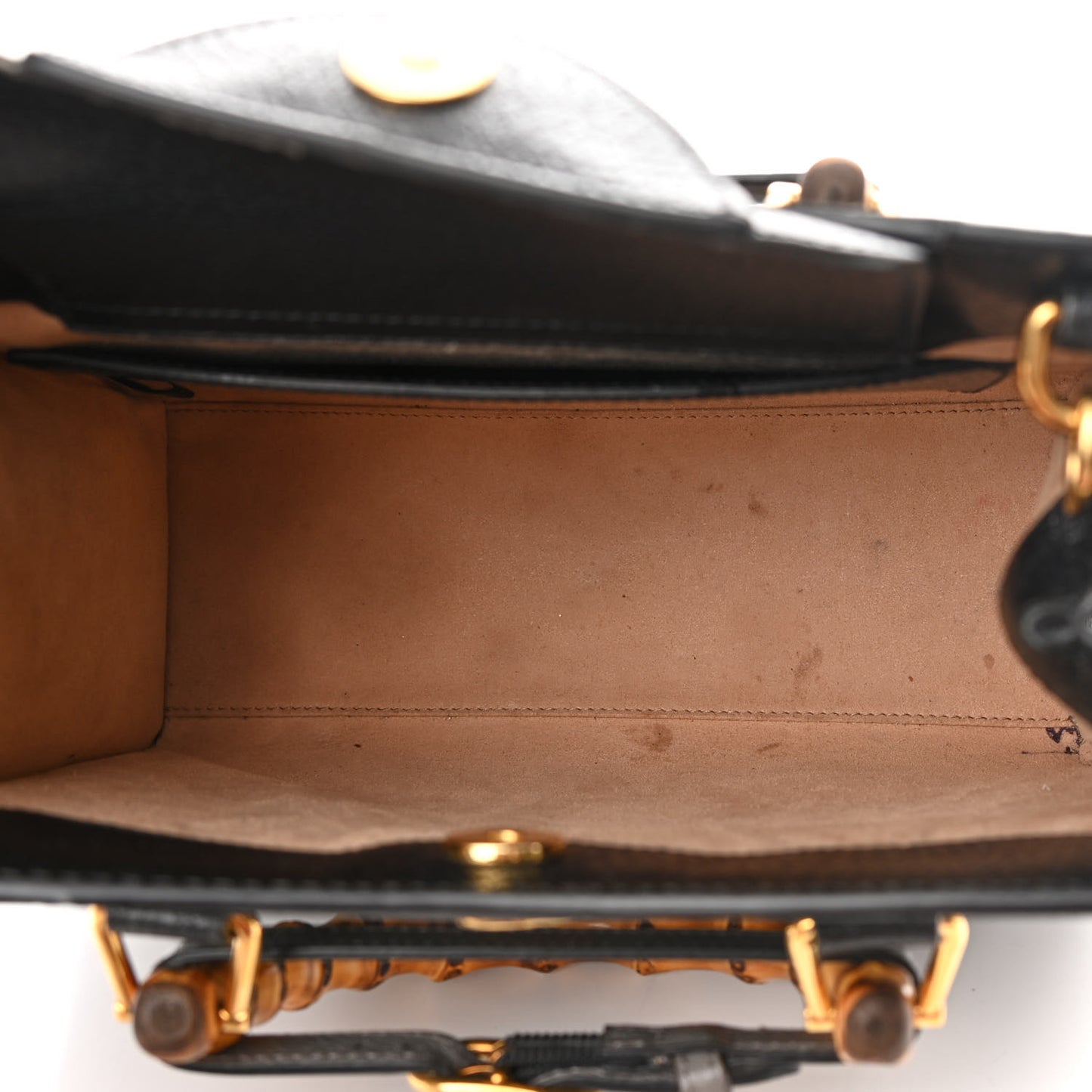 Textured Dollar Calfskin Web Small Diana Tote Bag Black Dusty Grey