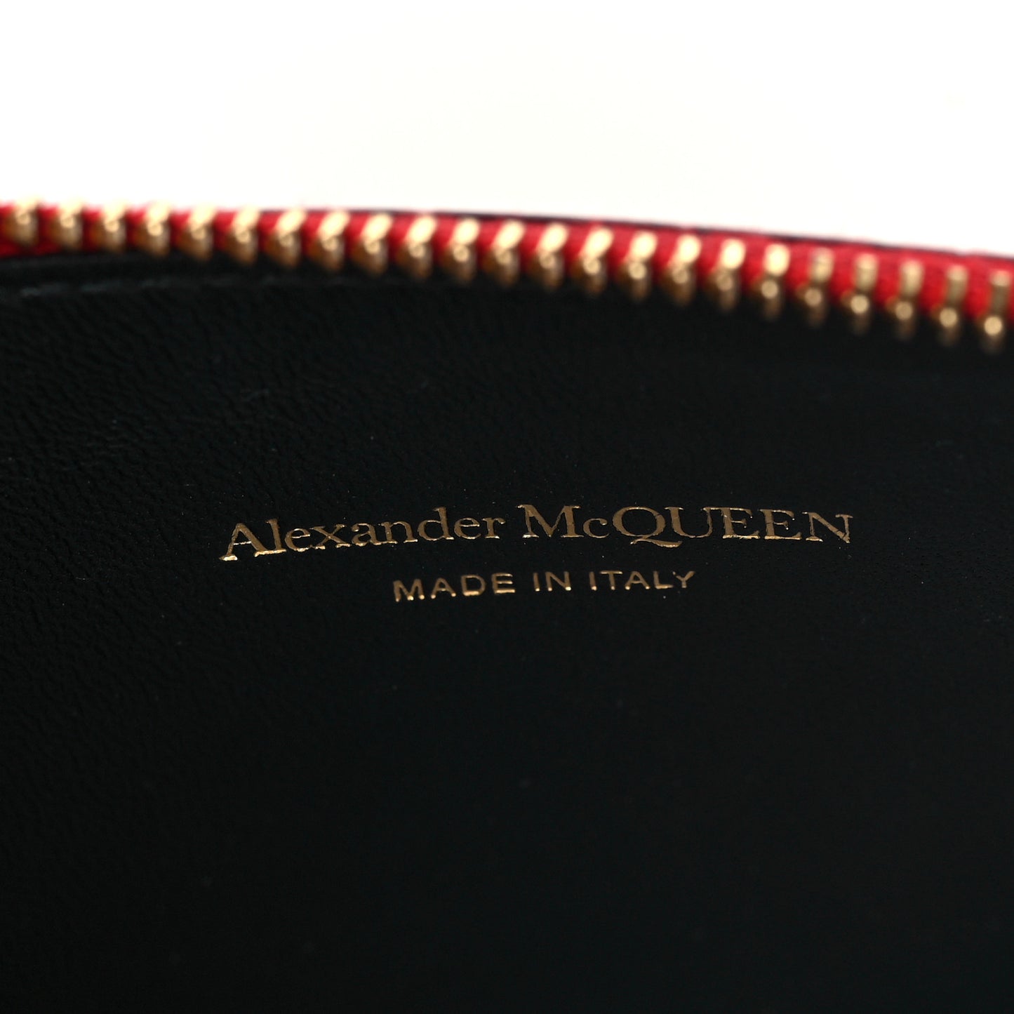 Calfskin Crocodile Embossed Skull Zip Wallet Card Holder Deep Red