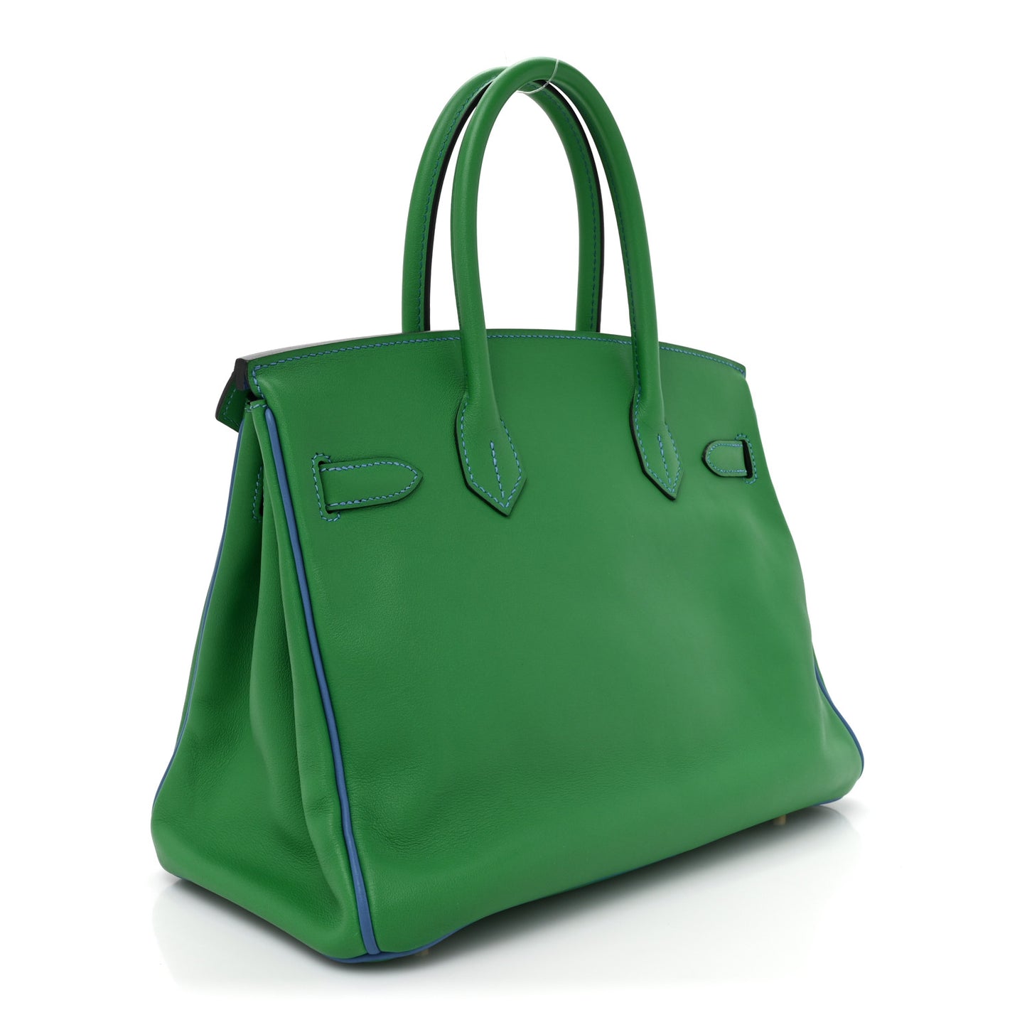 Swift Horseshoe Birkin 30 Vert Vertigo Bleu Hydra