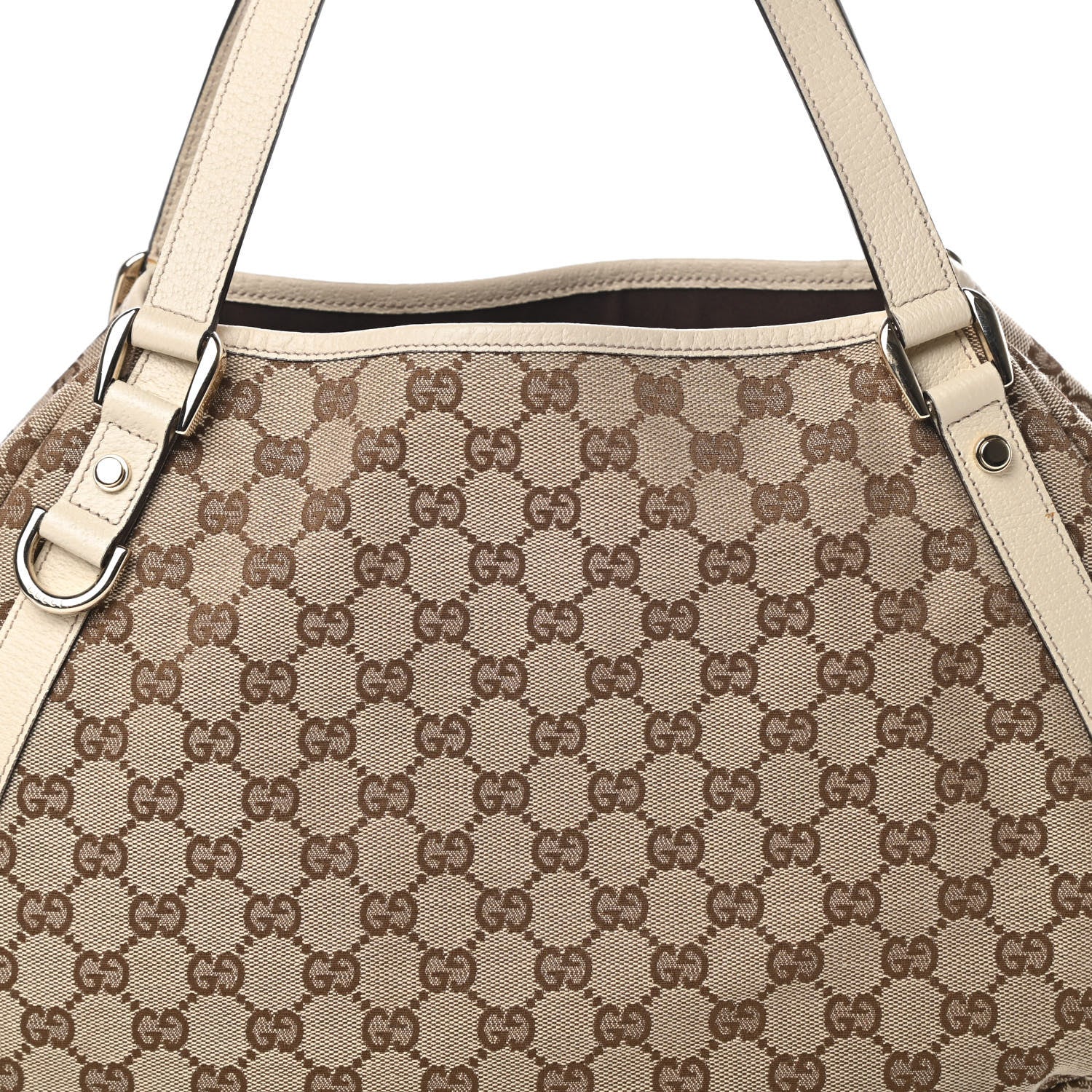 Gucci Monogram Medium Abbey Shoulder Bag Off White 8 of 13