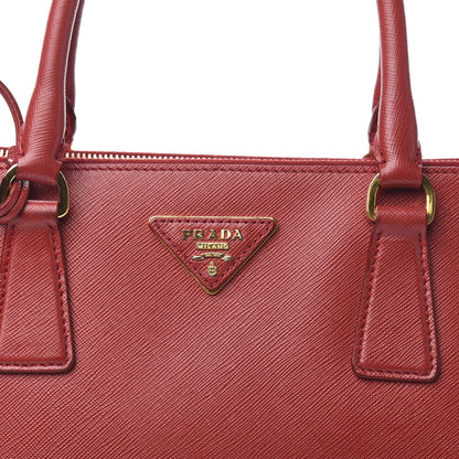 Prada Saffiano Medium Galleria Double Zip Tote Fuoco 17 of 18