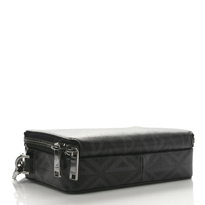 Christian Dior Coated Canvas CD Diamond Messenger Pouch Black 4 of 8