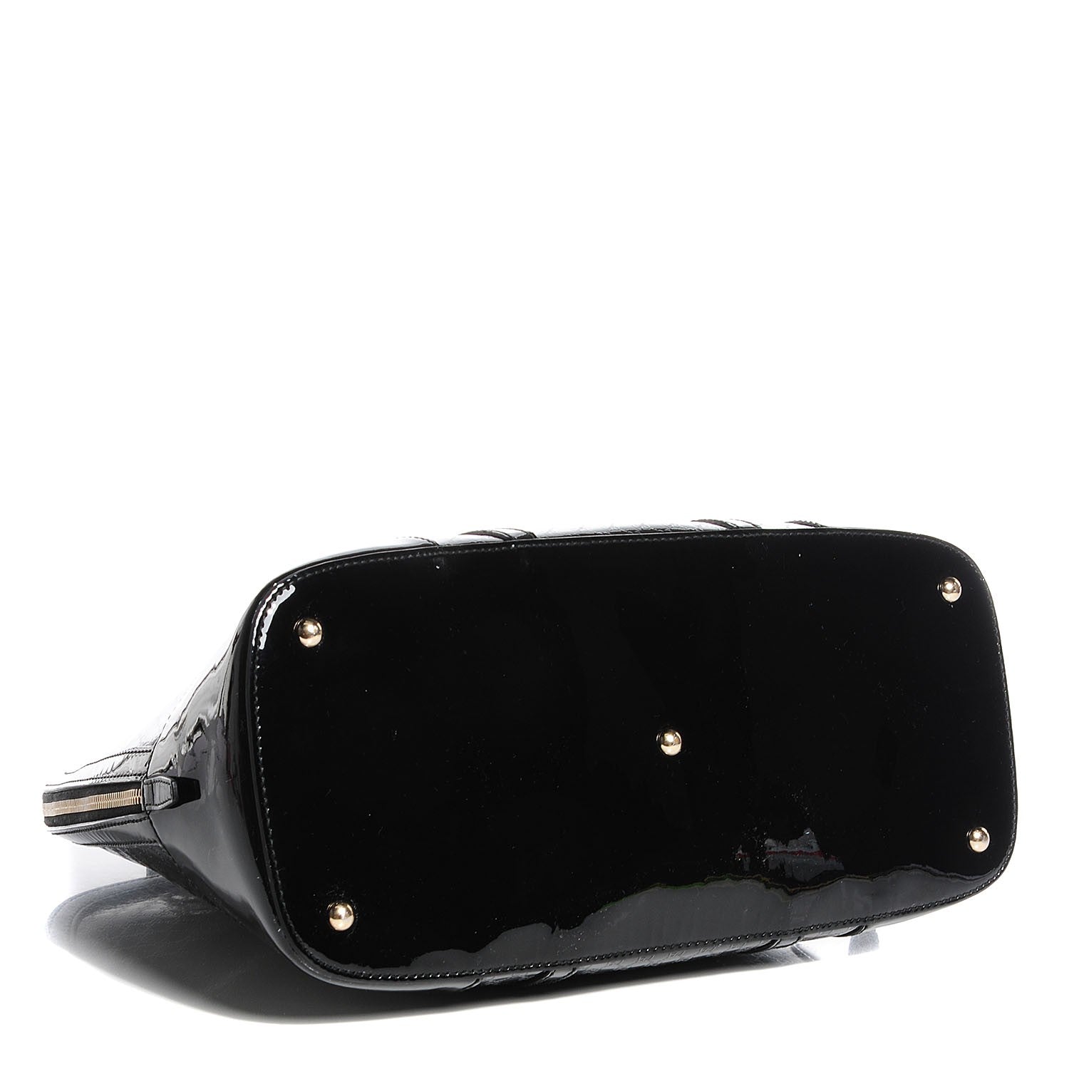 Gucci Patent Microguccissima Large Nice Top Handle Dome Bag Black 4 of 7