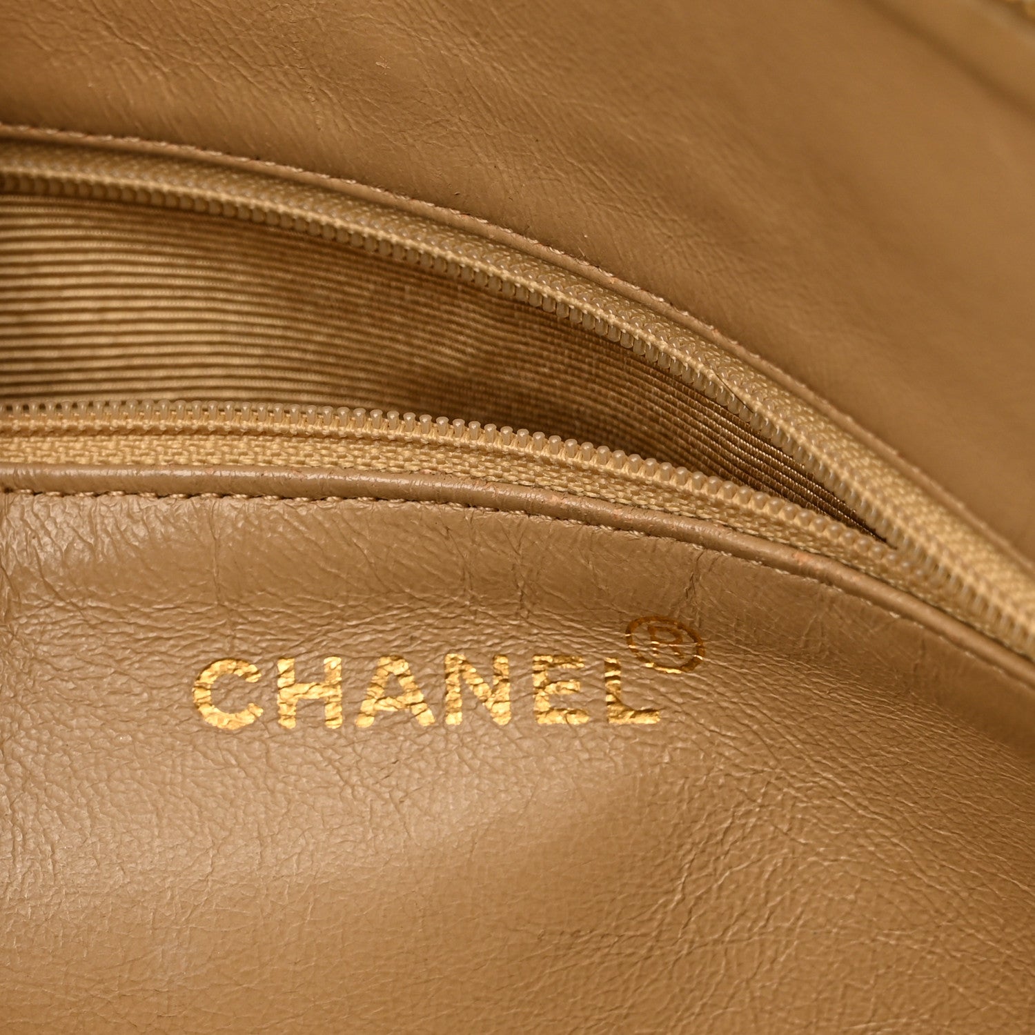 Chanel Caviar Large CC Shoulder Bag Beige 5 of 11