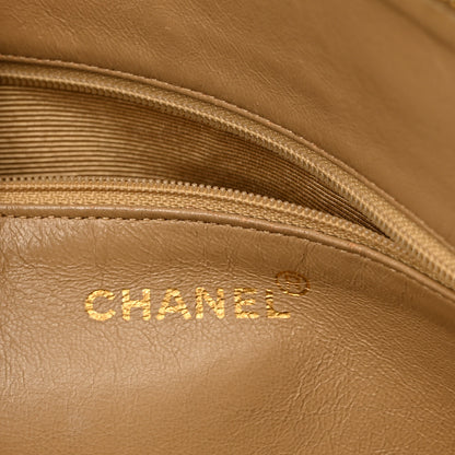 Chanel Caviar Large CC Shoulder Bag Beige 5 of 11