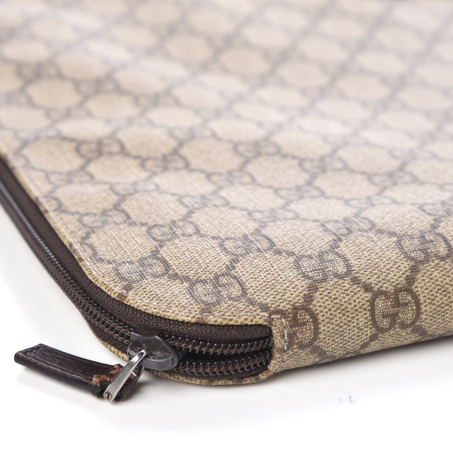 GG Plus Monogram Portfolio Brown