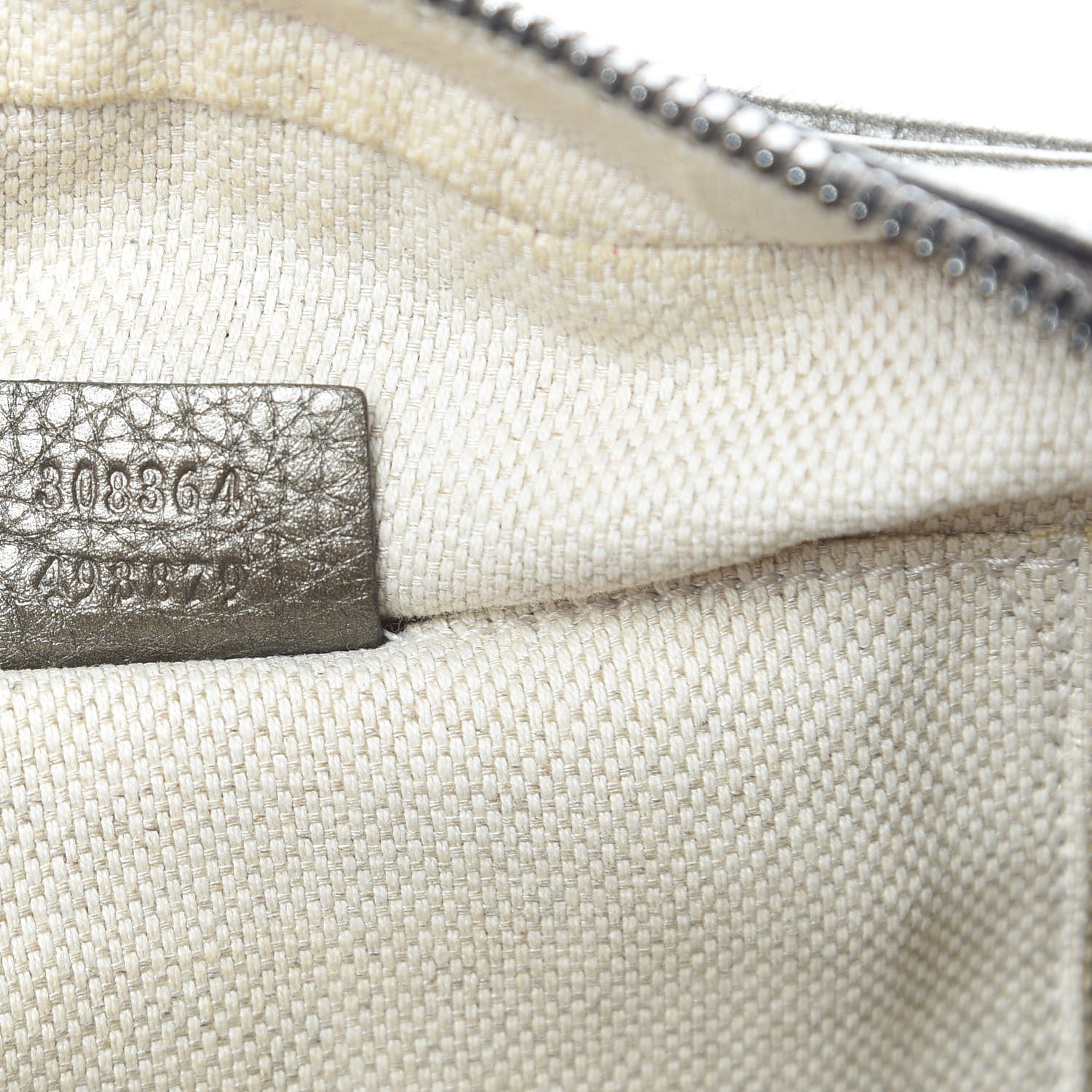 Gucci Metallic Pebbled Calfskin Small Soho Disco Bag Sasso 7 of 12