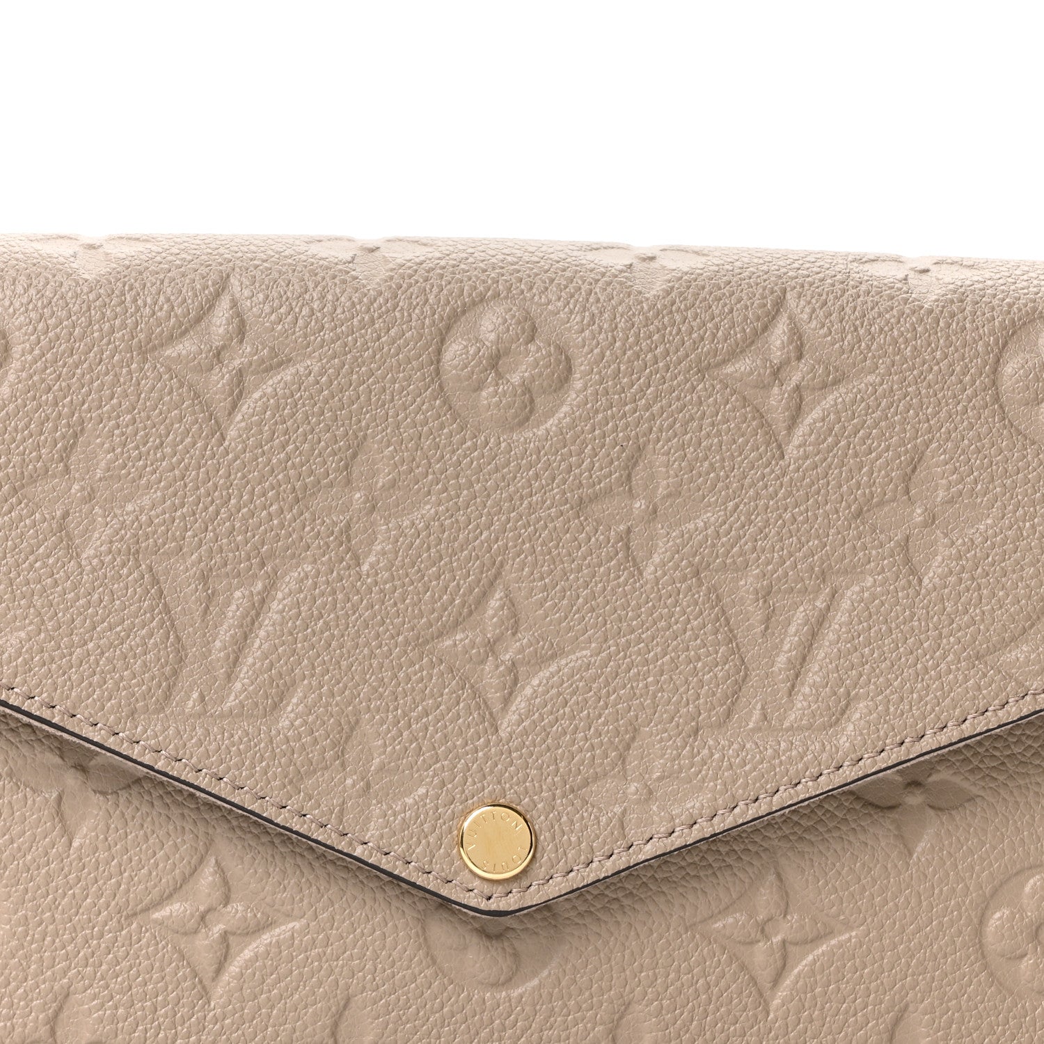 Louis Vuitton Empreinte Pochette Felicie Chain Wallet Tourterelle 8 of 10